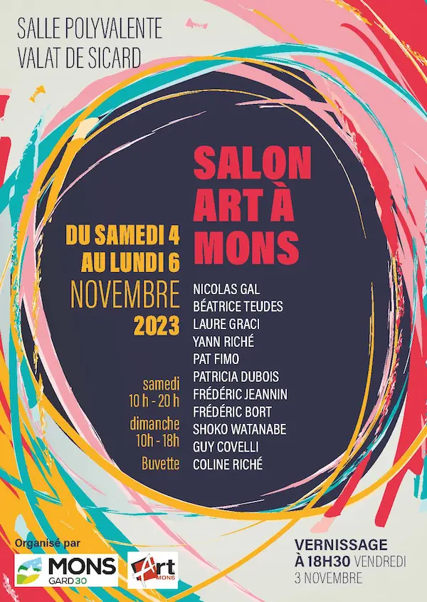 affiche salon art à Mons 2023