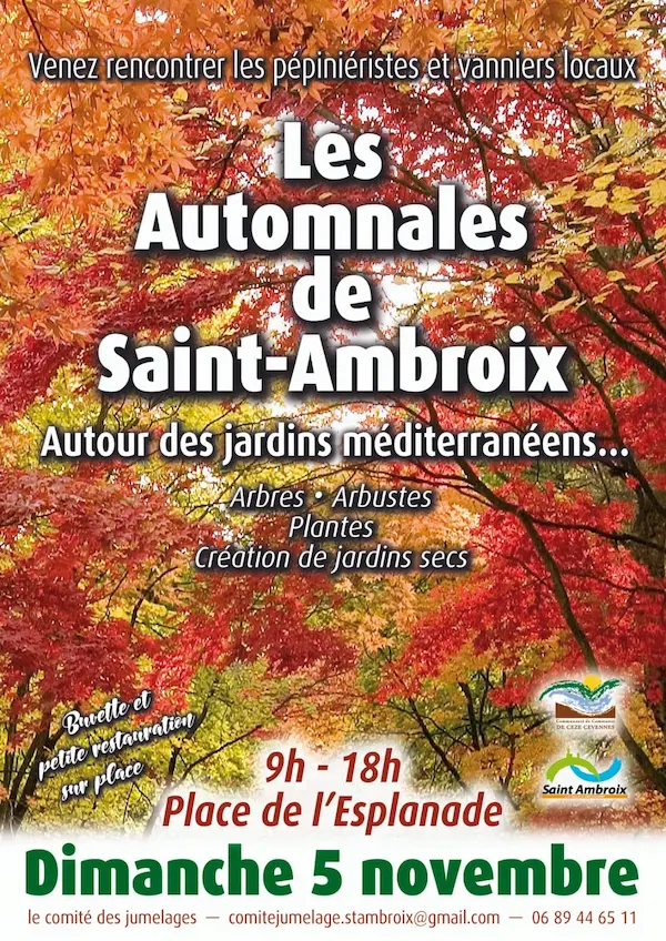 affiche les automnales Saint Ambroix 2023