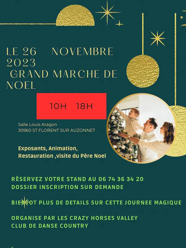 affiche marché de noel