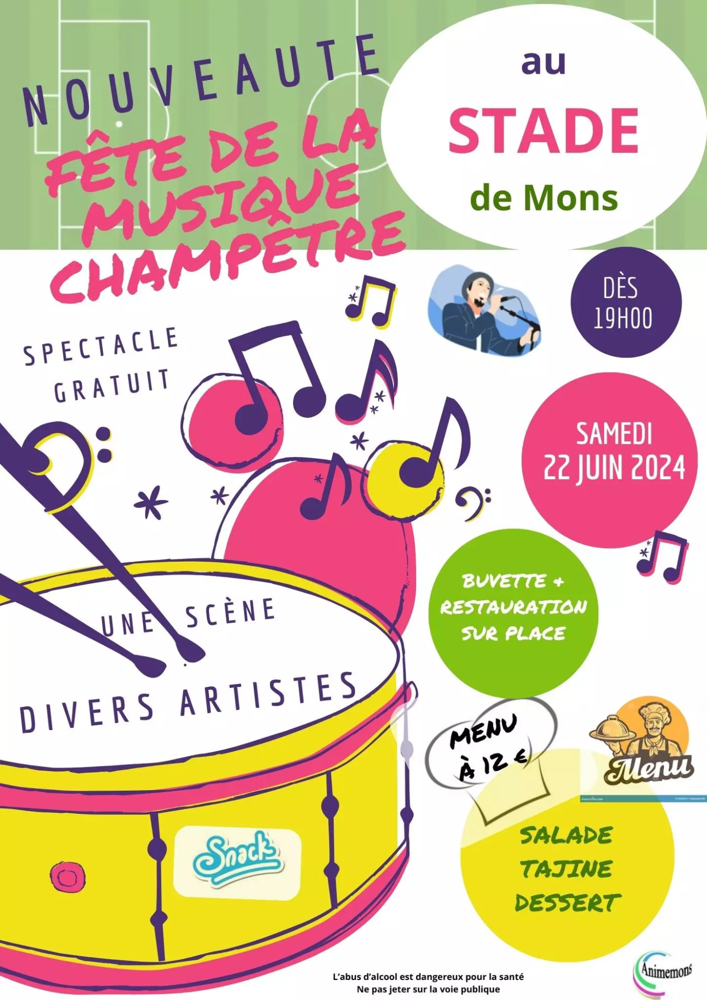 22 juin fete musique MONS